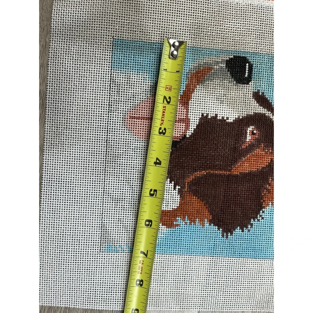Cat's Cradle Handpainted Needlepoint Canvas Saint‎ Bernard Dog Alpine Mastiff